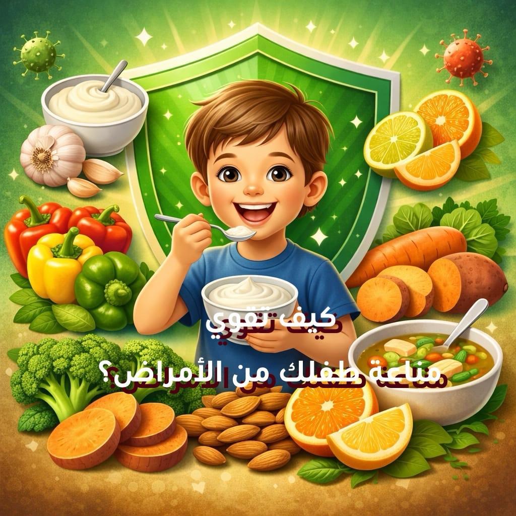 كيف تقوي مناعة طفلك من الأمراض؟