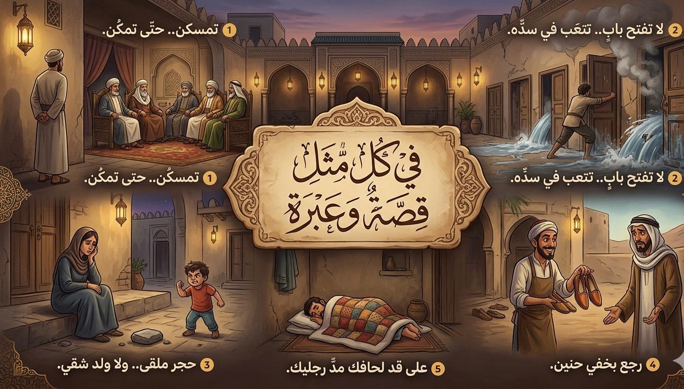 في كل مثل قصة وعبرة