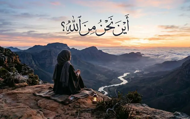أين نحن من الله؟