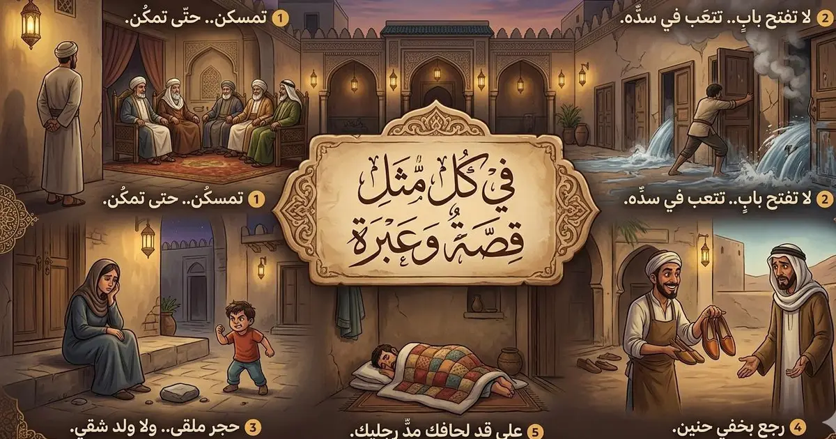 في كل مثل قصة وعبرة