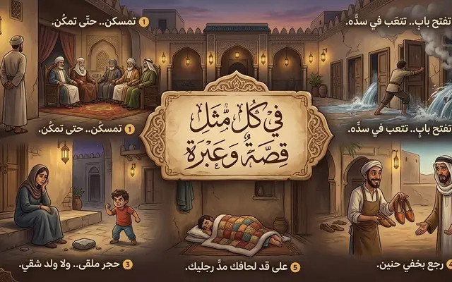 في كل مثل قصة وعبرة