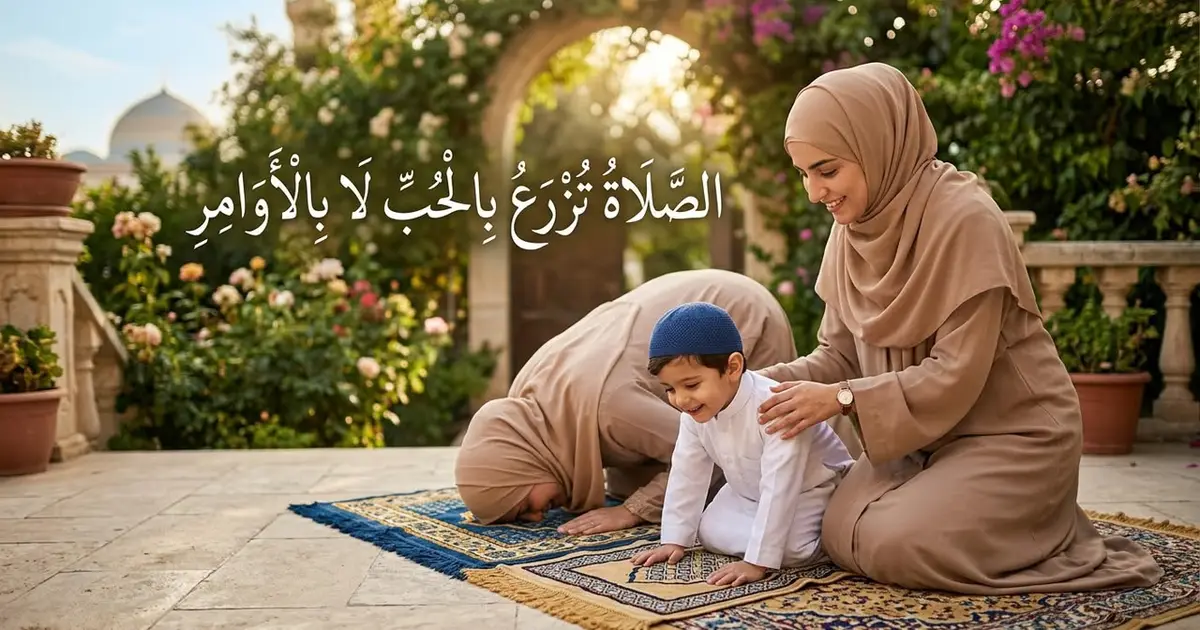 الصلاة تزرع بالحب لا بالأوامر