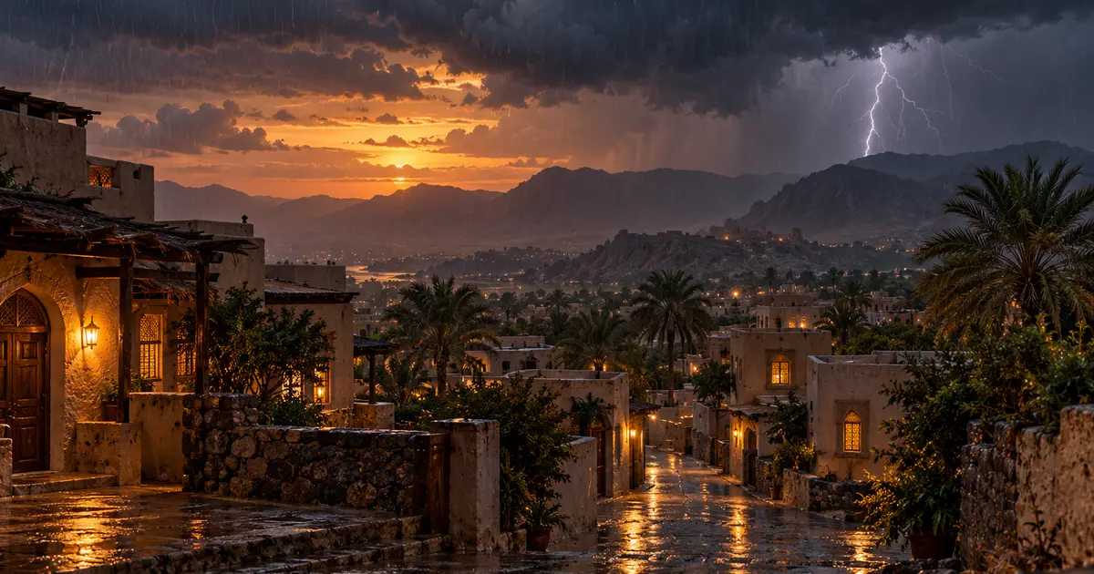 الظاهرة الجوية في الخريف: دليل الأسرة للأمان أثناء الأمطار والعواصف الرعدية