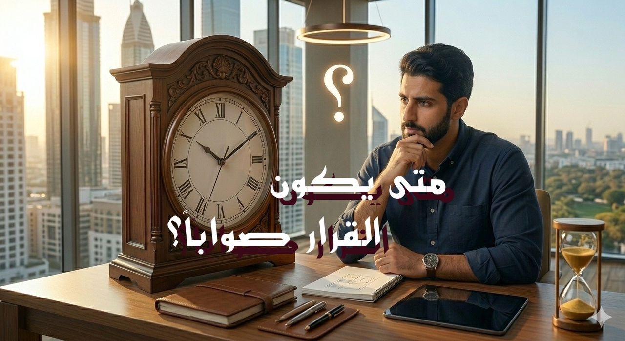 متى يكون القرار صواباً ؟
